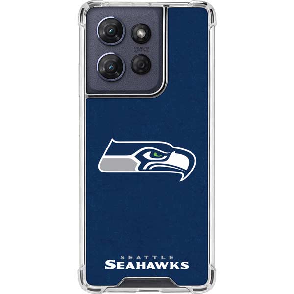 NFL Seattle Seahawks Distressed Moto G Power 5G (2025) Clear Case