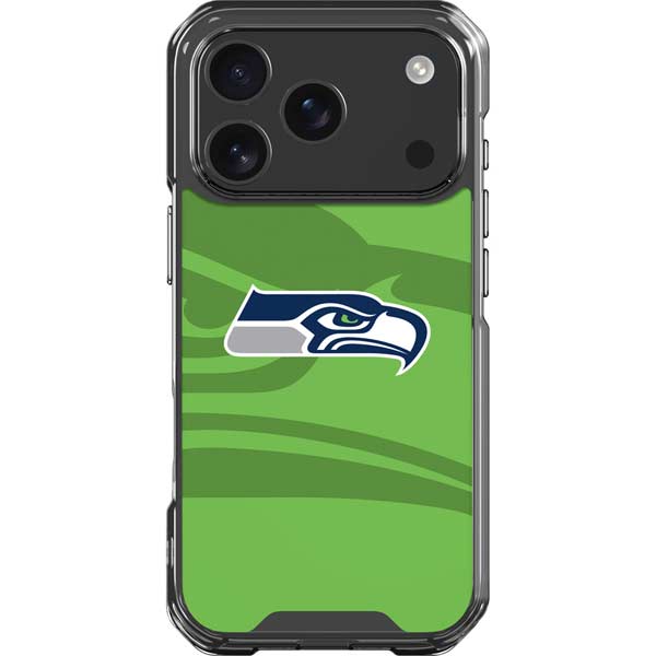 NFL Seattle Seahawks Double Vision iPhone 17 Pro Clear Case