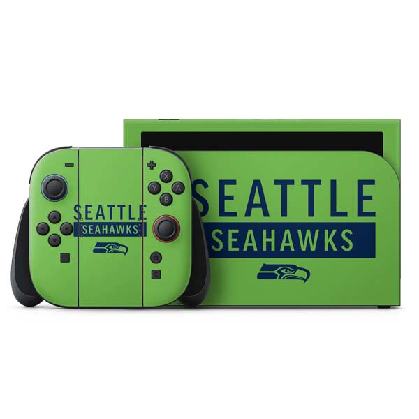 NFL Seattle Seahawks Green Performance Series Nintendo Switch 2 (2025) with Joy-Con Skin