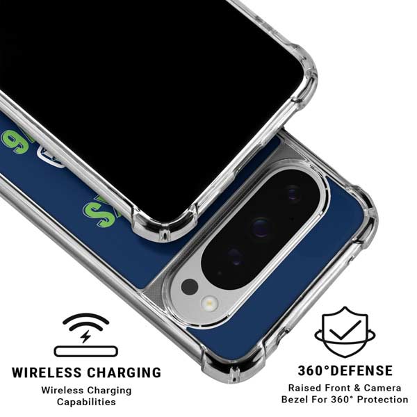 NFL Seattle Seahawks Helmet Google Pixel 10 Pro Clear Case