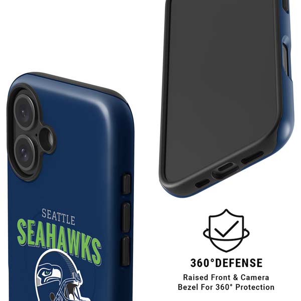 NFL Seattle Seahawks Helmet iPhone 16 Magsafe Impact Case