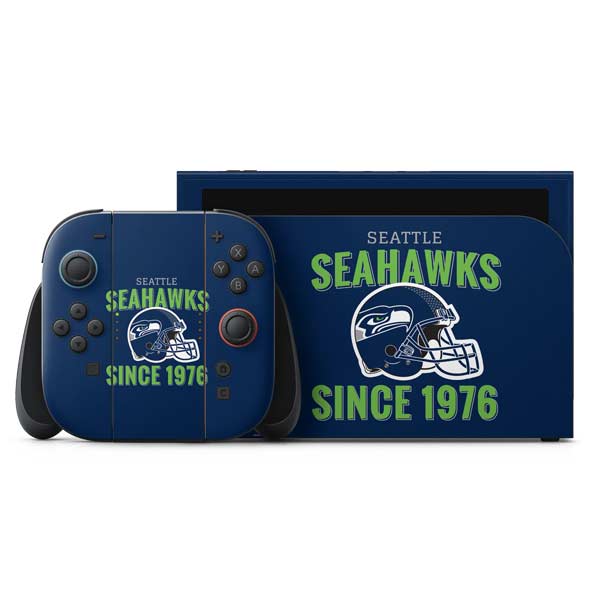 NFL Seattle Seahawks Helmet Nintendo Switch 2 (2025) with Joy-Con Skin