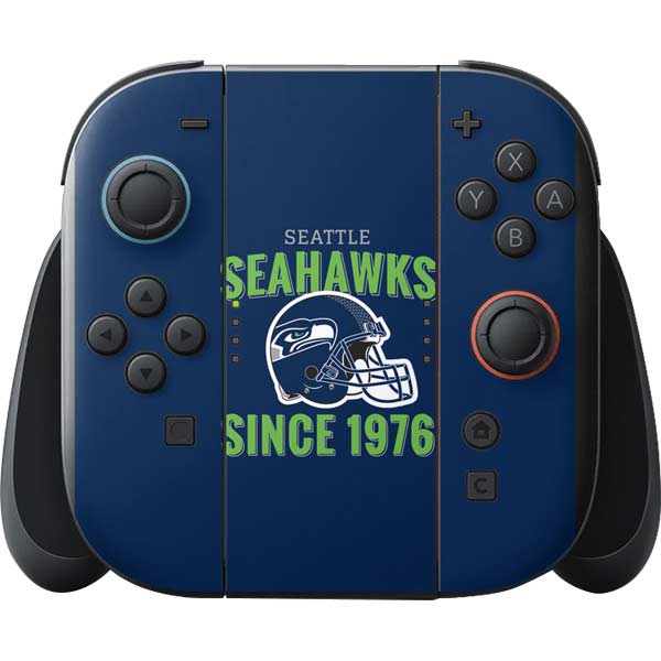 NFL Seattle Seahawks Helmet Nintendo Switch 2 (2025) with Joy-Con Skin
