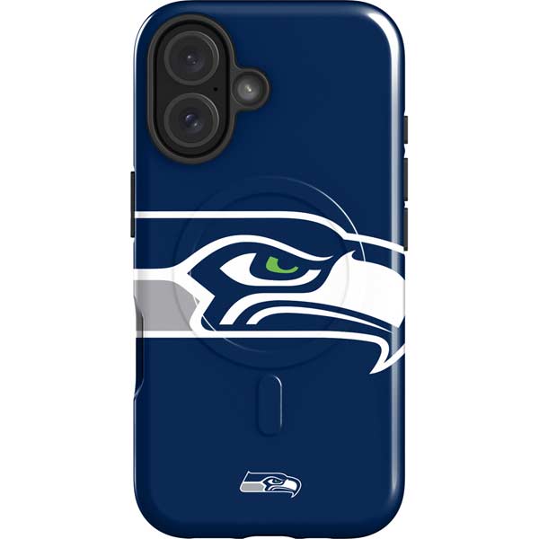 NFL Seattle Seahawks Large Logo iPhone 16 Magsafe Impact Case