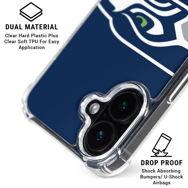 NFL Seattle Seahawks Large Logo iPhone 17 MagSafe Case