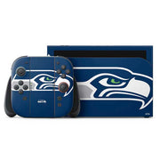 NFL Seattle Seahawks Large Logo Nintendo Switch 2 (2025) with Joy-Con Skin