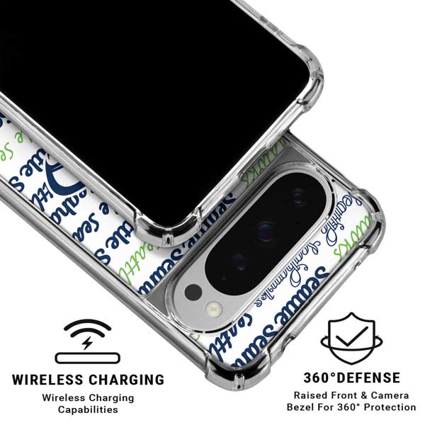 NFL Seattle Seahawks Print Google Pixel 10 Pro XL Clear Case