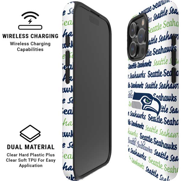 NFL Seattle Seahawks Print iPhone 16 Pro Magsafe Impact Case