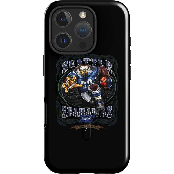 Liquid Blue NFL Seattle Seahawks Running Back iPhone 16 Pro Magsafe Impact Case
