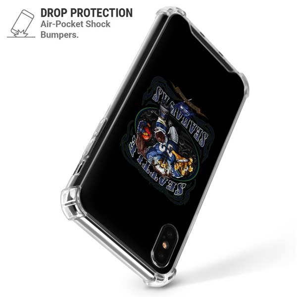 Liquid Blue NFL Seattle Seahawks Running Back iPhone X/XS Clear Case