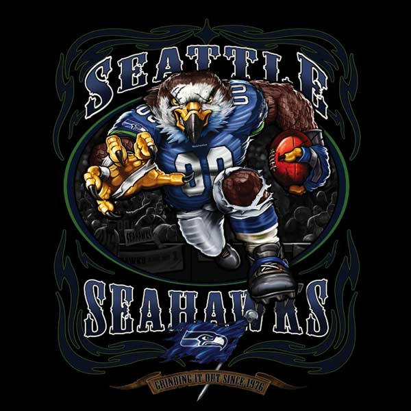 Liquid Blue NFL Seattle Seahawks Running Back iPhone XS Pro Case