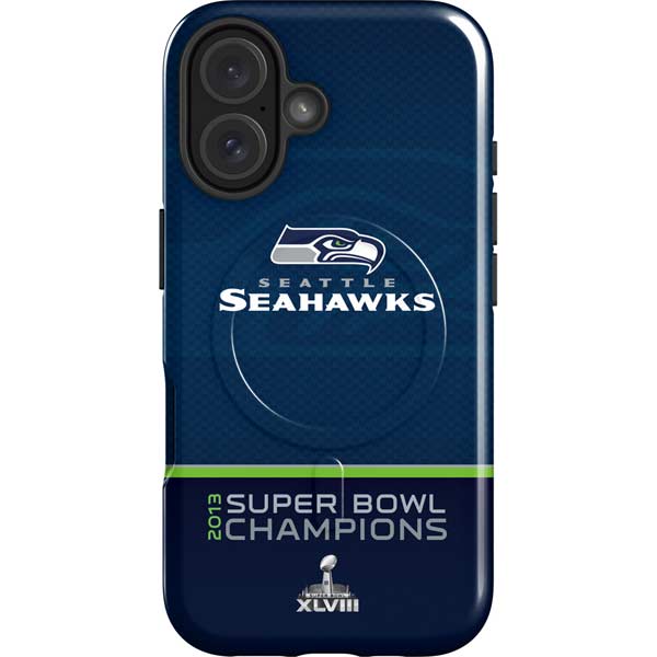 NFL Seattle Seahawks Super Bowl XLVIII iPhone 16 Plus Magsafe Impact Case
