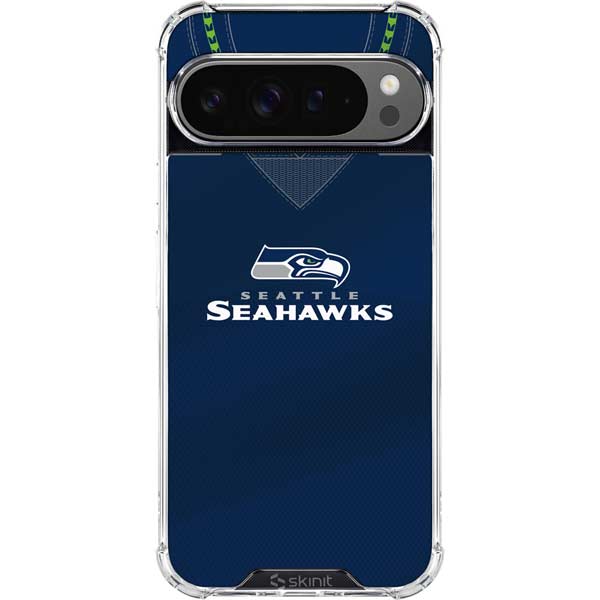 NFL Seattle Seahawks Team Jersey Google Pixel 10 Pro XL Clear Case