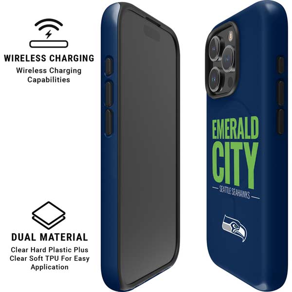 NFL Seattle Seahawks Team Motto iPhone 16 Pro Magsafe Impact Case