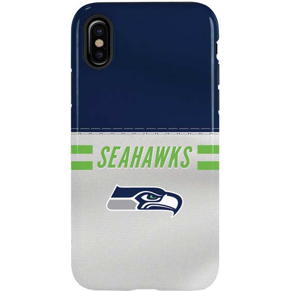 NFL Seattle Seahawks White Striped iPhone XS Pro Case