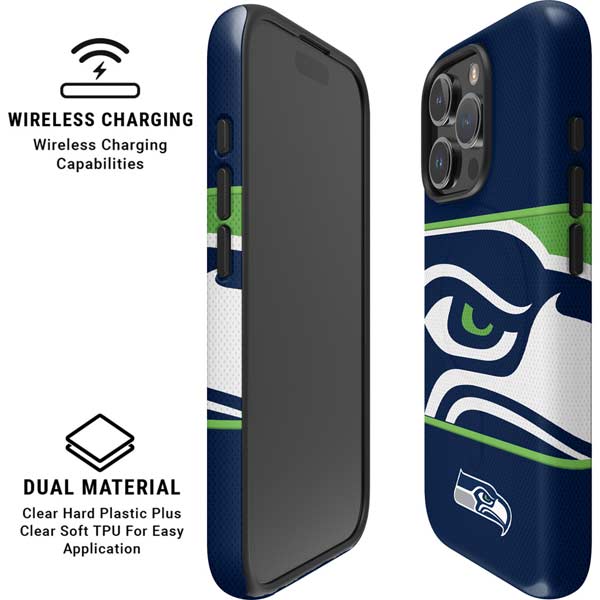 NFL Seattle Seahawks Zone Block iPhone 16 Pro Magsafe Impact Case