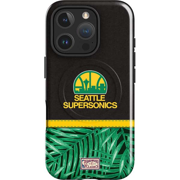 NBA Seattle SuperSonics Retro Palms iPhone 16 Pro Magsafe Impact Case