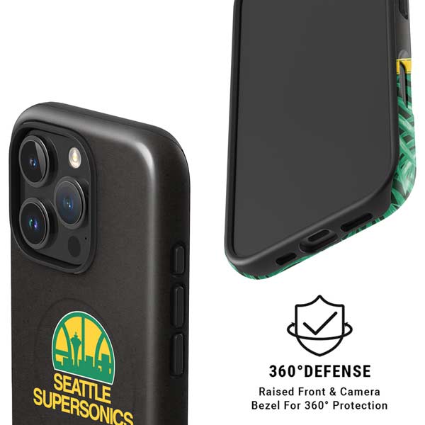 NBA Seattle SuperSonics Retro Palms iPhone 16 Pro Magsafe Impact Case