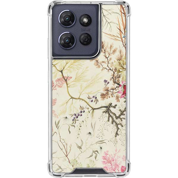 Seaweed on Silk Paper by William Kilburn Moto G Play 5G (2025) Clear Case