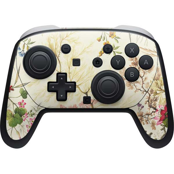 Seaweed on Silk Paper by William Kilburn Nintendo Switch 2 (2025) Pro Controller Skin