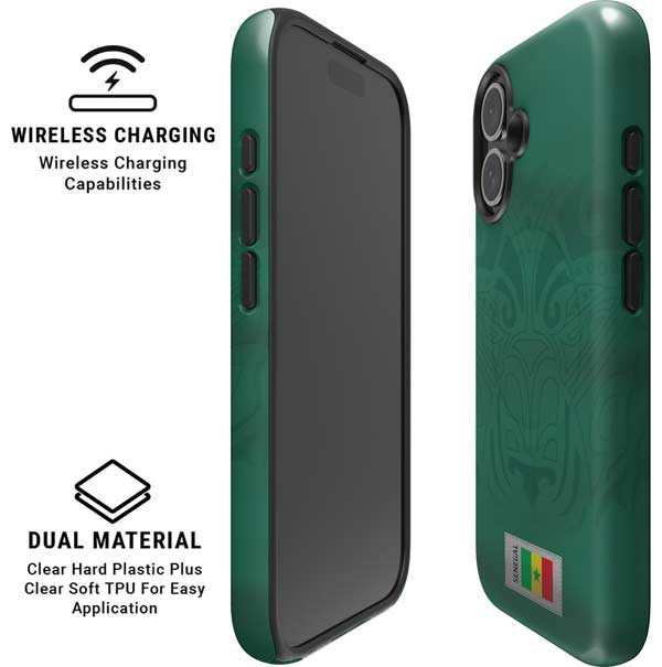 Senegal Soccer Flag iPhone 16 Magsafe Impact Case