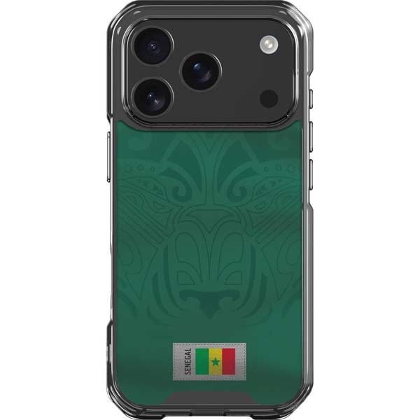 Senegal Soccer Flag iPhone 17 Pro Clear Case
