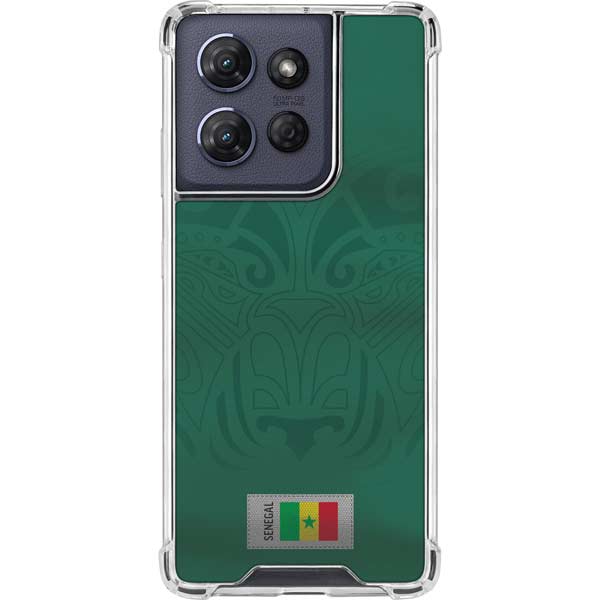 Senegal Soccer Flag Moto G 5G (2025) Clear Case