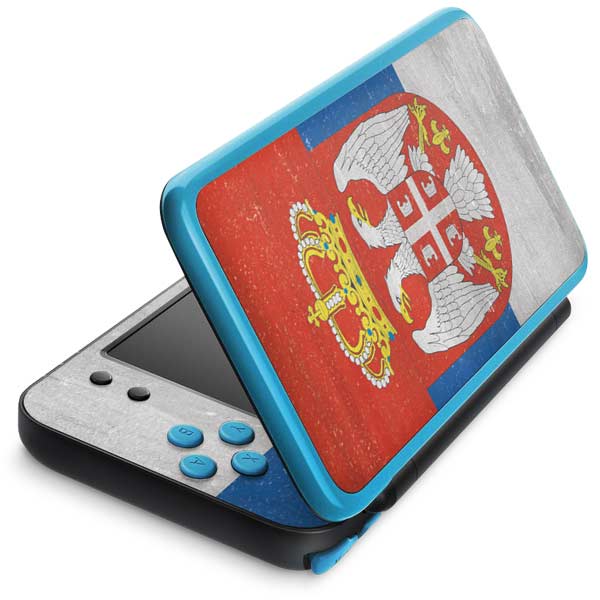 Serbia Flag Distressed Nintendo Skins