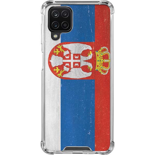 Serbia Flag Distressed Galaxy Cases