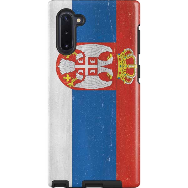 Serbia Flag Distressed Galaxy Cases