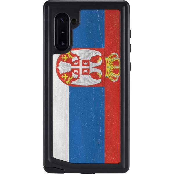 Serbia Flag Distressed Galaxy Cases