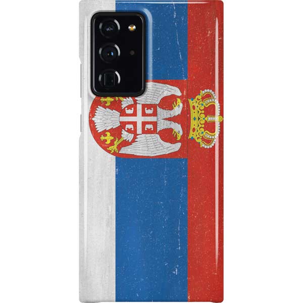 Serbia Flag Distressed Galaxy Cases