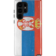 Serbia Flag Distressed Galaxy Cases