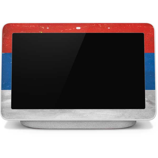 Serbia Flag Distressed Google Home Hub Skin