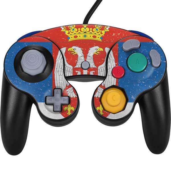 Serbia Flag Distressed Nintendo Skins