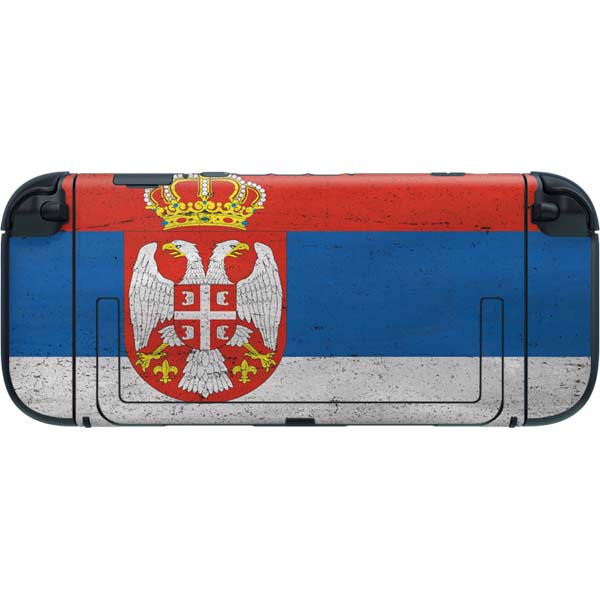 Serbia Flag Distressed Nintendo Switch 2 (2025) with Joy-Con Skin