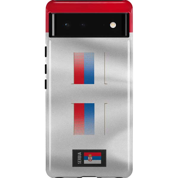 Serbia Soccer Flag Pixel Cases