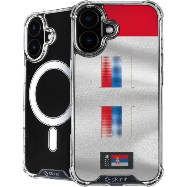 Serbia Soccer Flag iPhone 16 MagSafe Case