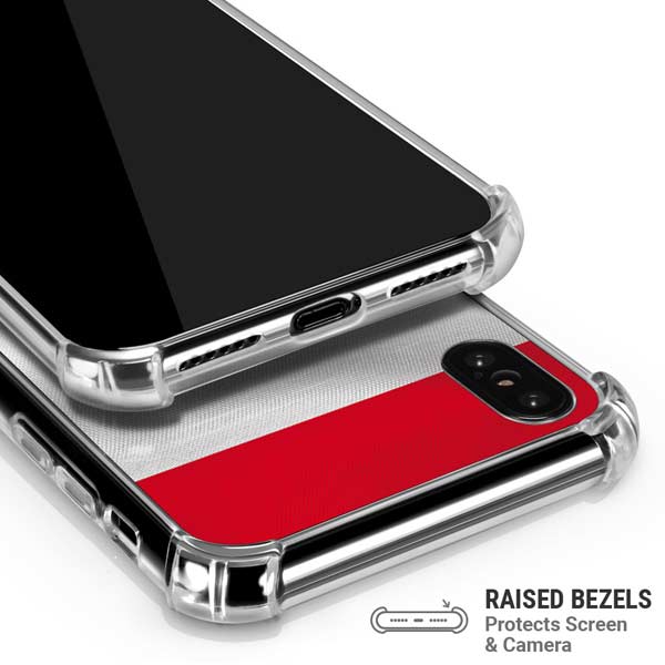 Serbia Soccer Flag iPhone X/XS Clear Case
