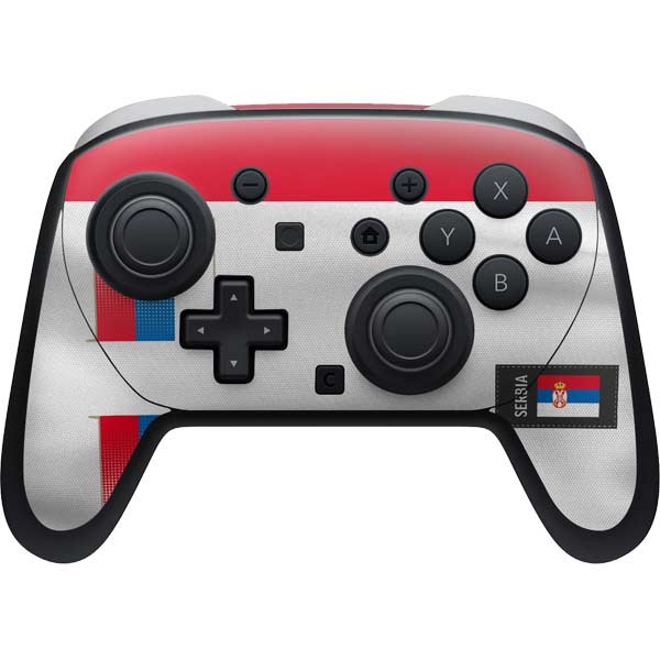 Serbia Soccer Flag Nintendo Switch 2 (2025) Pro Controller Skin