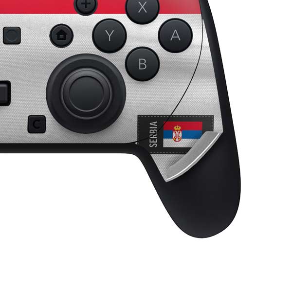 Serbia Soccer Flag Nintendo Switch 2 (2025) Pro Controller Skin