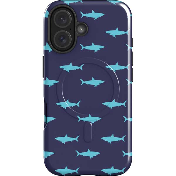 Shark Print iPhone 17 Magsafe Impact Case