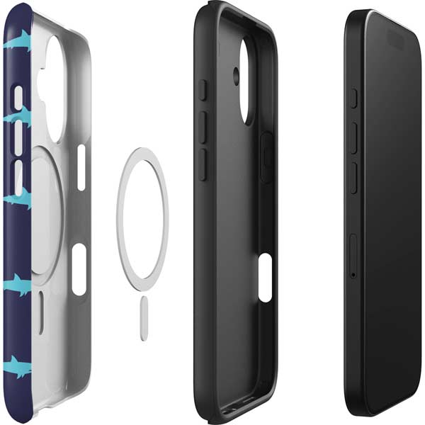 Shark Print iPhone 17 Magsafe Impact Case