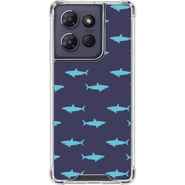 Shark Print Moto G 5G (2025) Clear Case