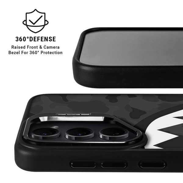 Shark Teeth Grey Street Camo Galaxy S26 Ultra Kickstand Case