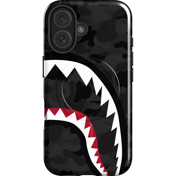 Shark Teeth Grey Street Camo iPhone 16 Plus Magsafe Impact Case