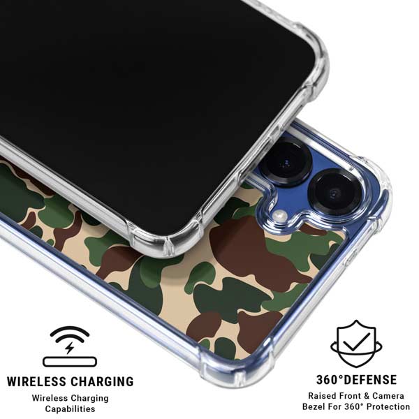 Shark Teeth Street Camo Galaxy S25 Plus Clear Case