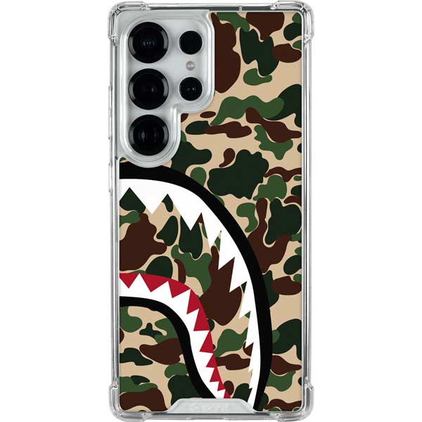 Shark Teeth Street Camo Galaxy S25 Ultra Clear Case