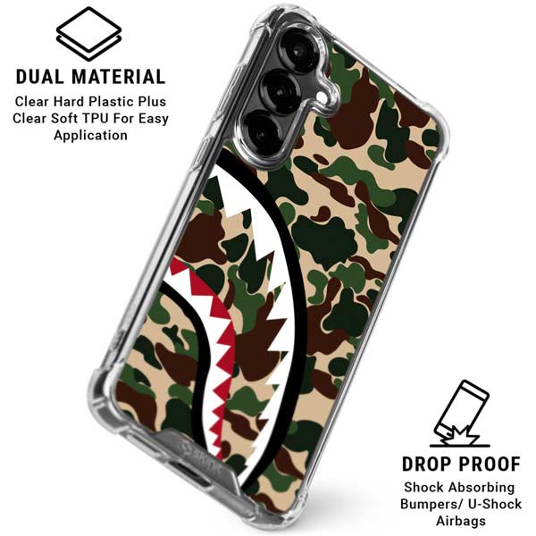 Shark Teeth Street Camo Galaxy S26 Plus Clear Case