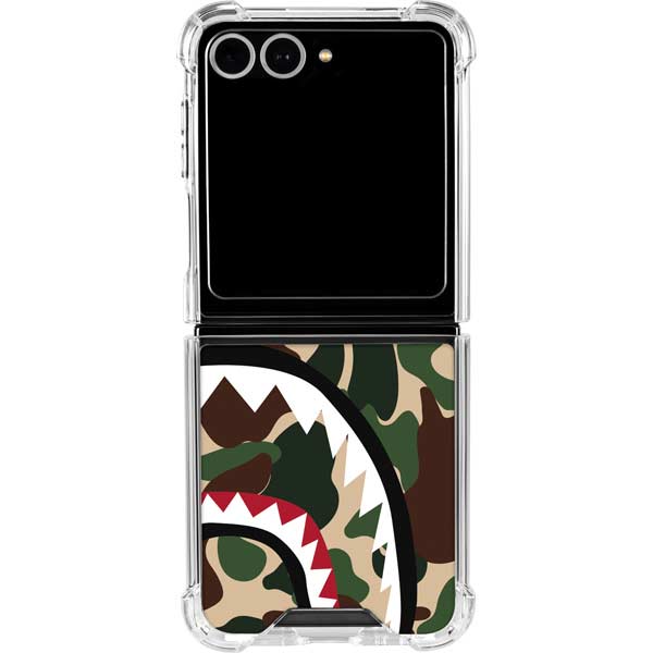 Shark Teeth Street Camo Galaxy Z Flip7 Clear Case